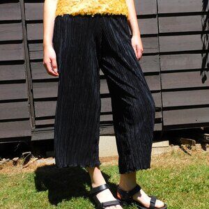 Olene wide leg crinkle cropped summer pant